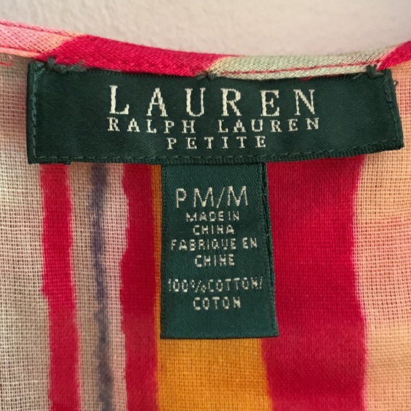 Lauren Ralph Lauren 100% cotton sleeveless top. - Picture 5 of 6